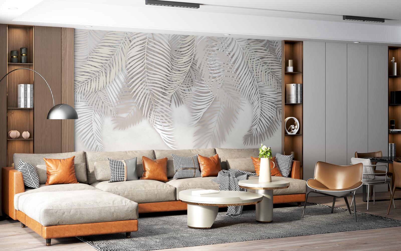 Fototapeta visiace palmové listy