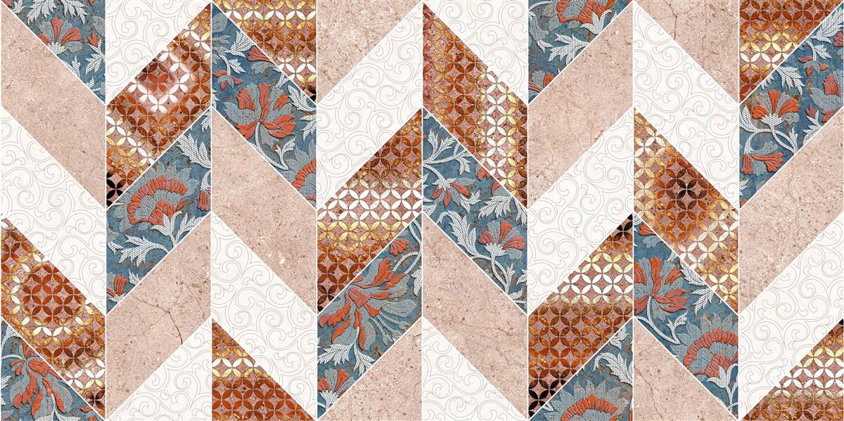 Fototapeta rozjasnené geometrické tvary v zrkadlovom odraze