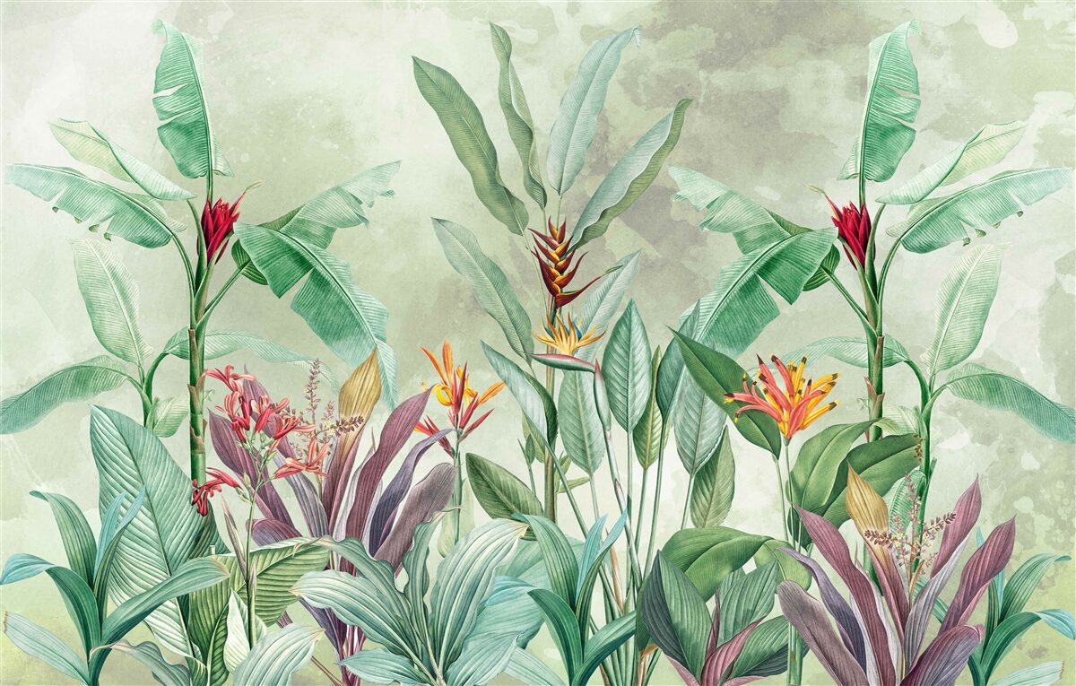 Fototapeta palmy sú zelené a čakajú na dážď