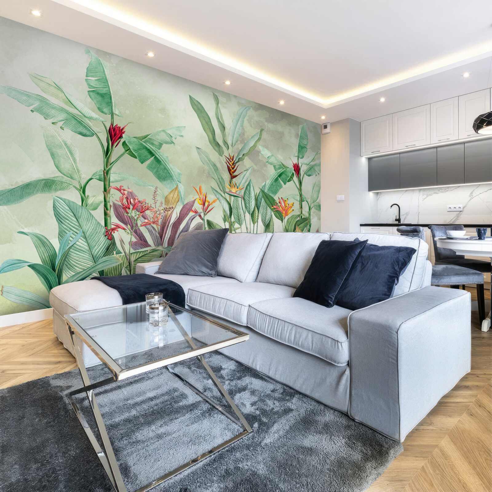 Fototapeta palmy sú zelené a čakajú na dážď