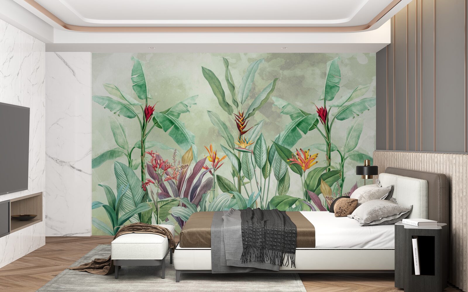 Fototapeta palmy sú zelené a čakajú na dážď