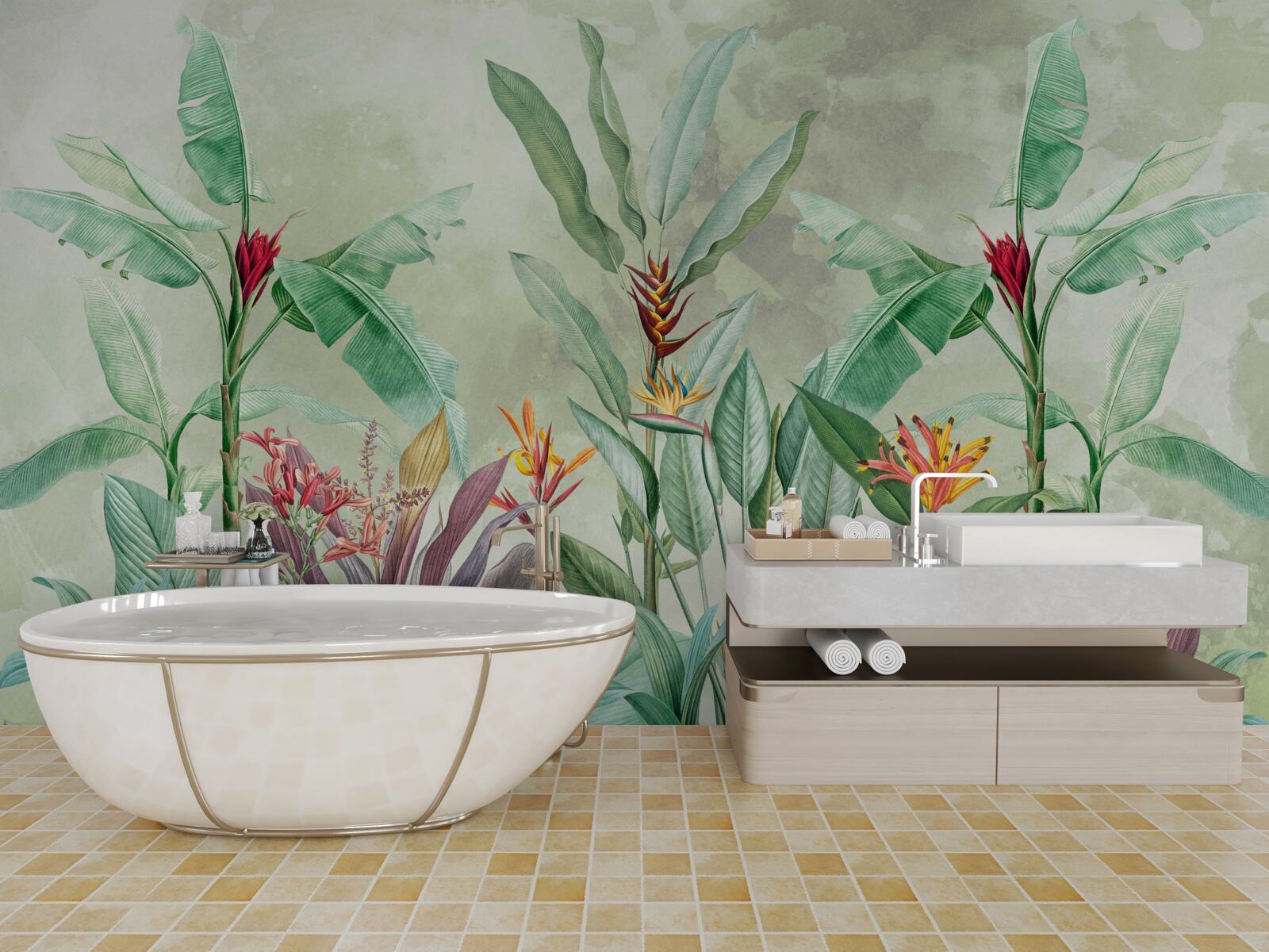 Fototapeta palmy sú zelené a čakajú na dážď