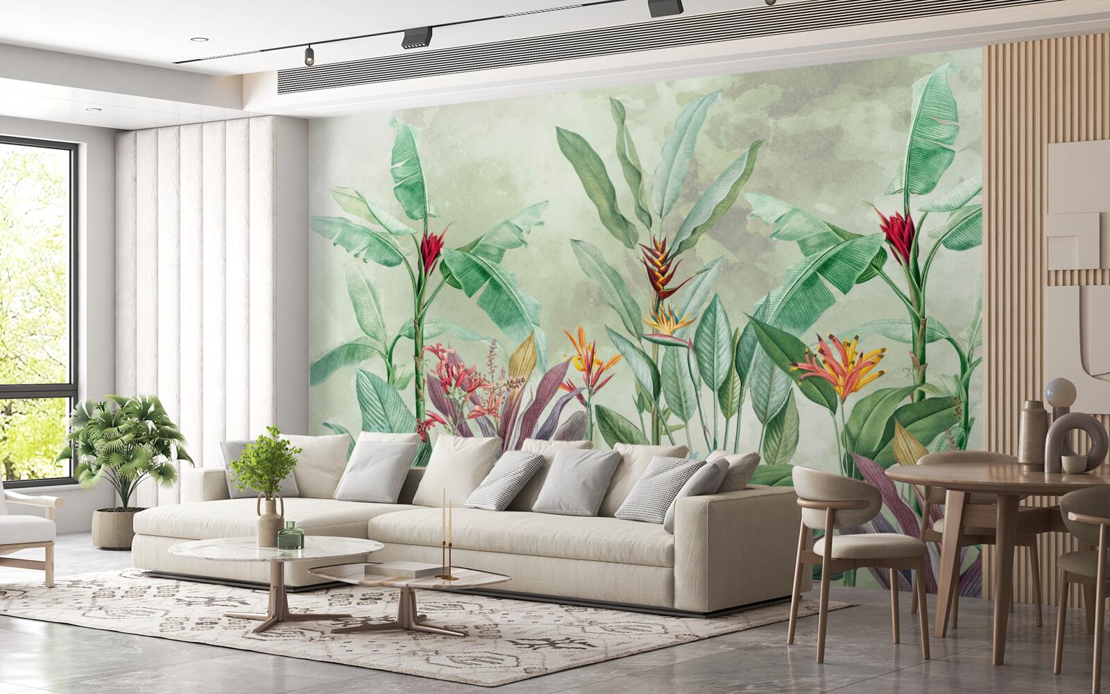 Fototapeta palmy sú zelené a čakajú na dážď