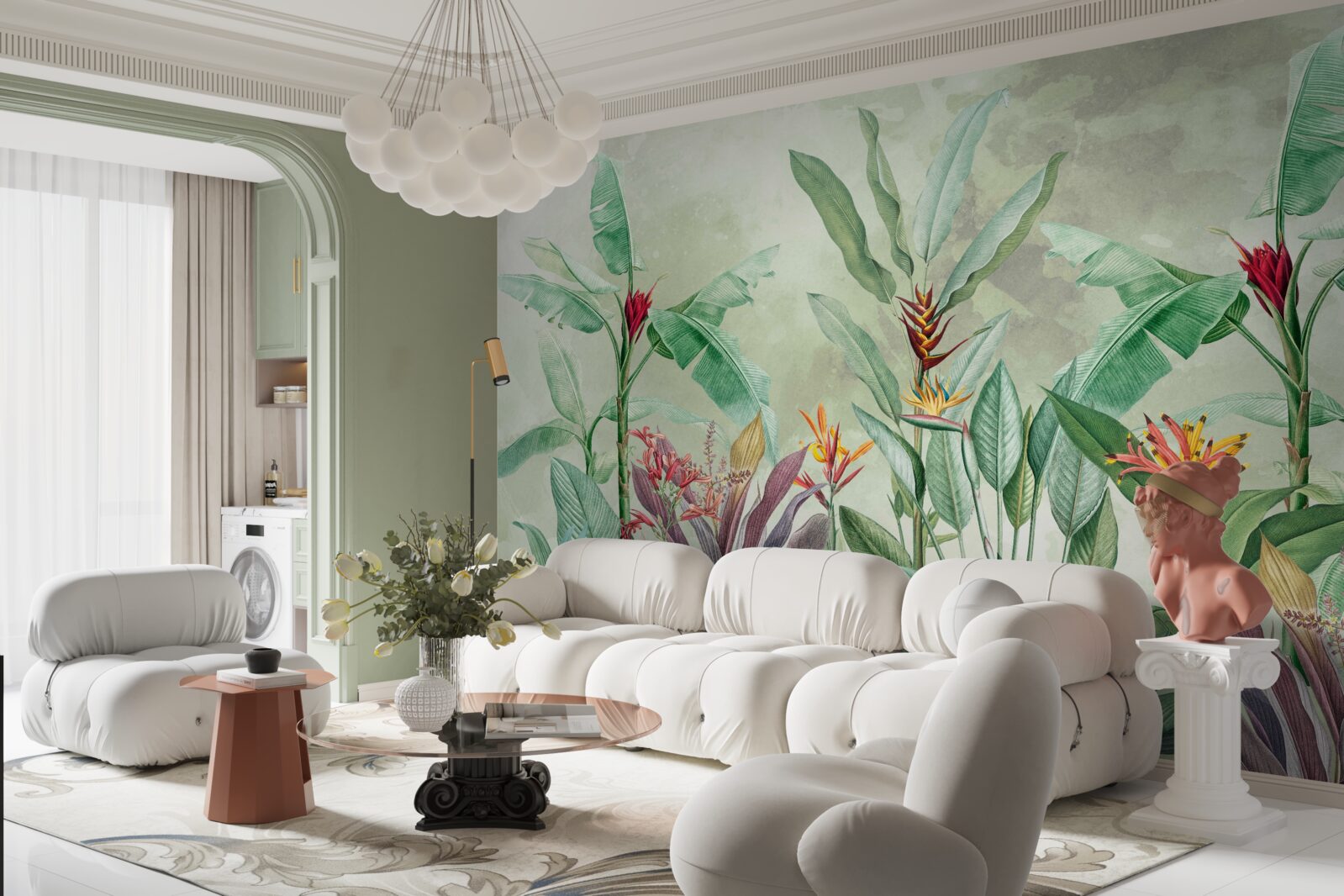 Fototapeta palmy sú zelené a čakajú na dážď