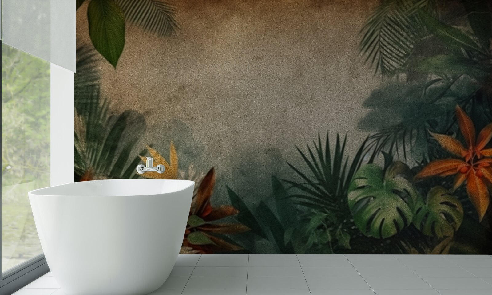 Fototapeta dážď v tropickej džungli