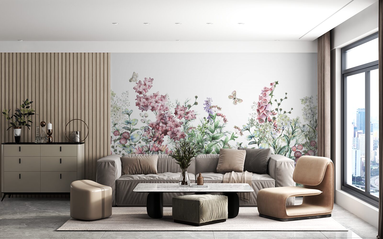 Fototapeta lúčne pole lahodiace oku pestrými farbami