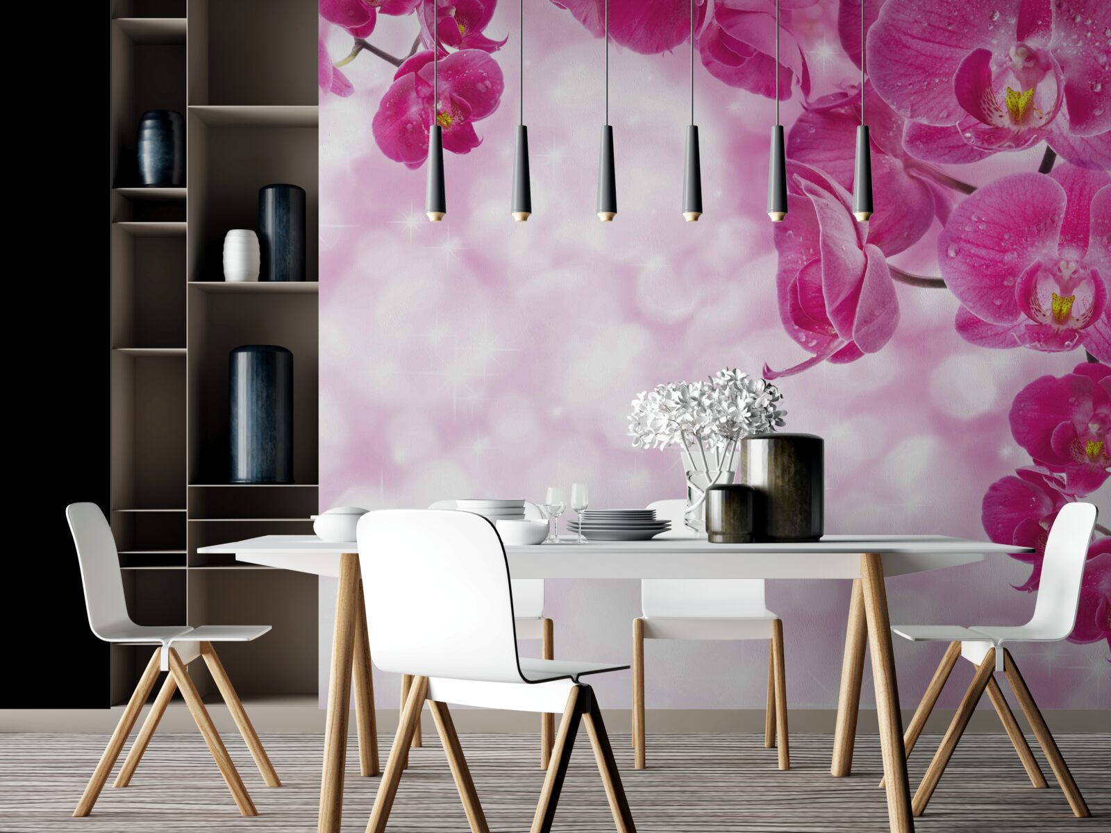 Fototapeta orchidea s jemným fialovým odtieňom