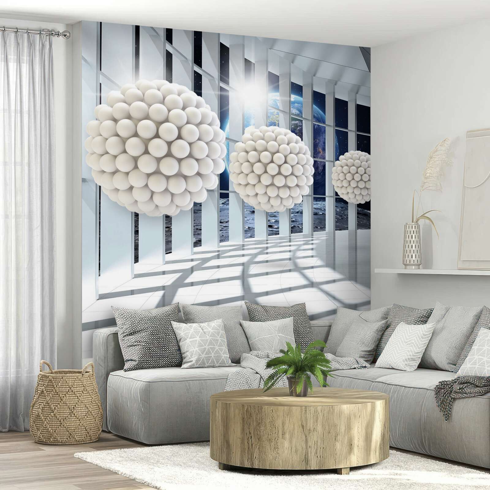 Fototapeta guľôčky guliek plávajúce v nočnej pasáži