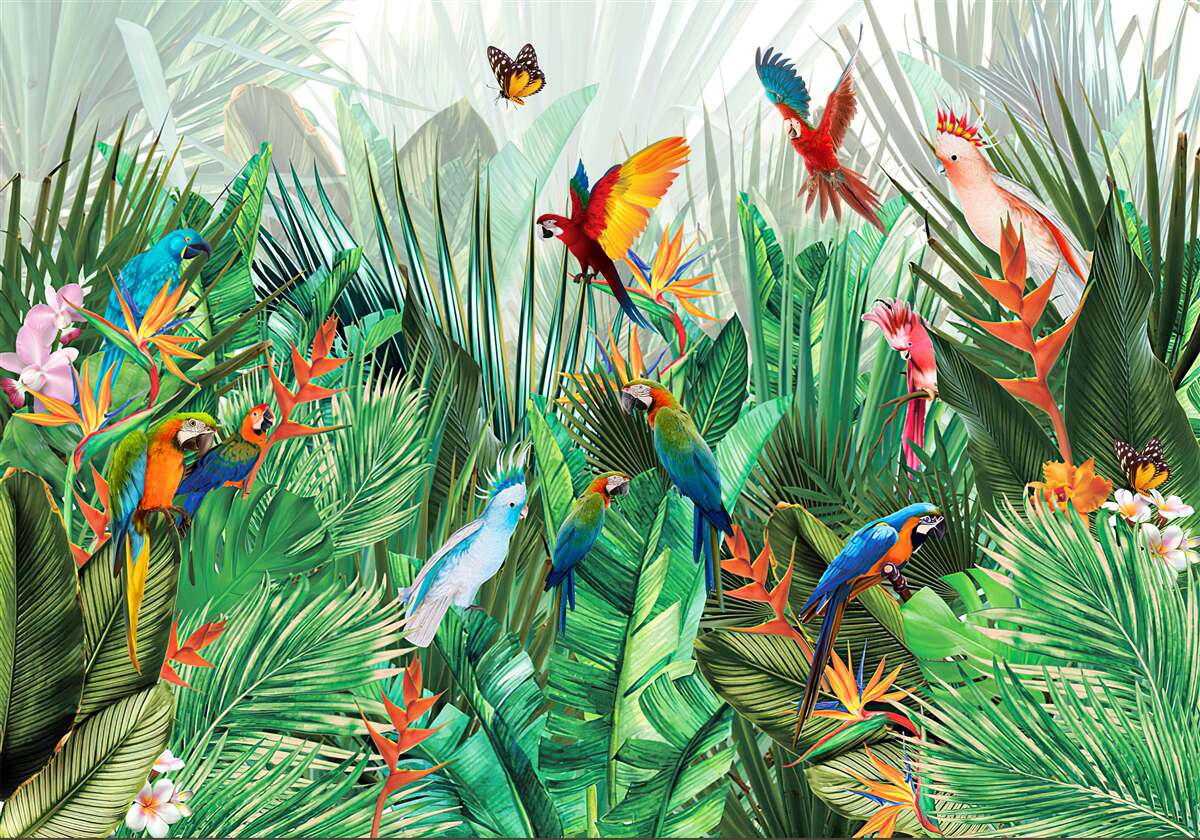 Fototapeta obyvatelia džungle