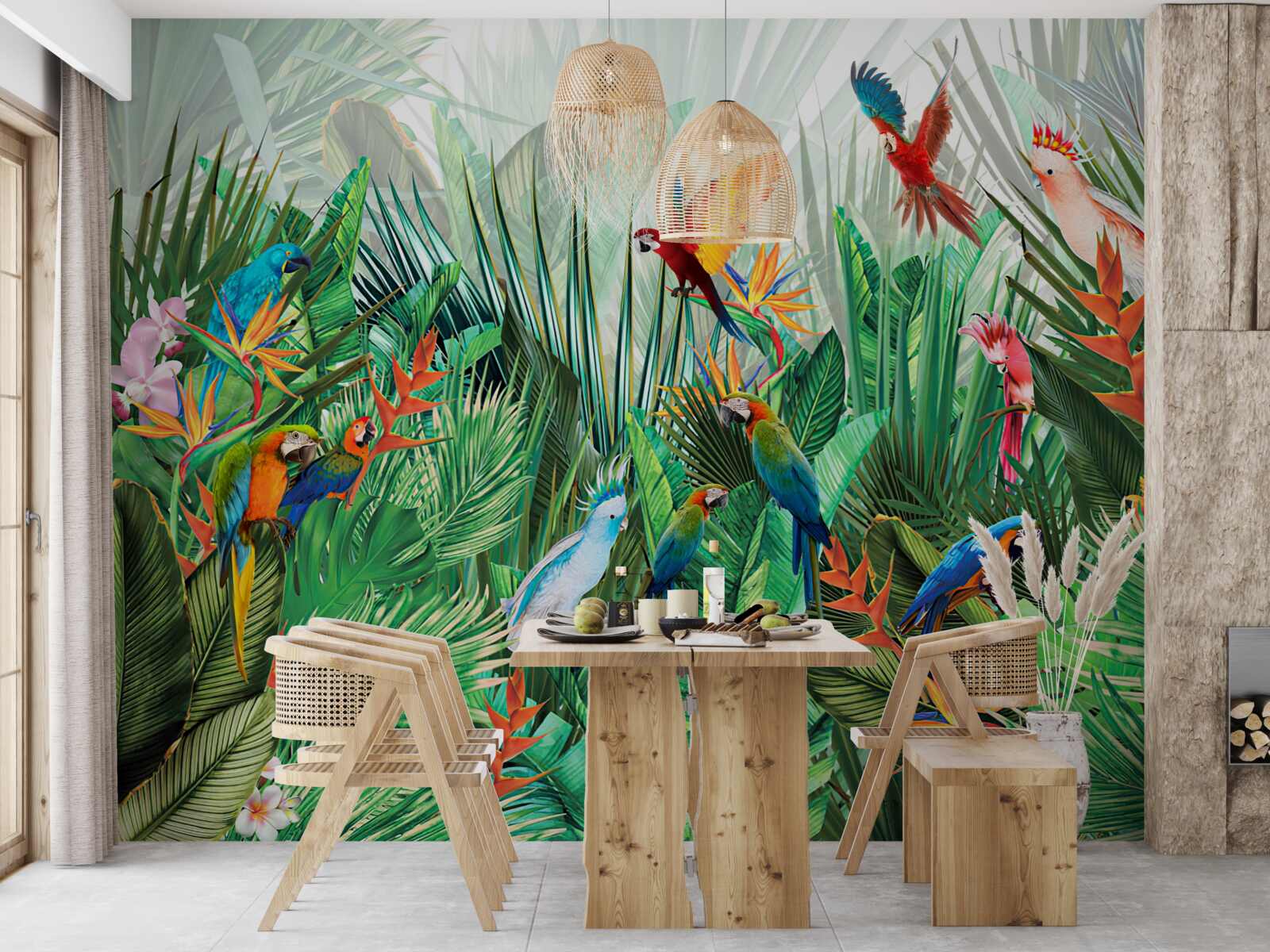 Fototapeta obyvatelia džungle