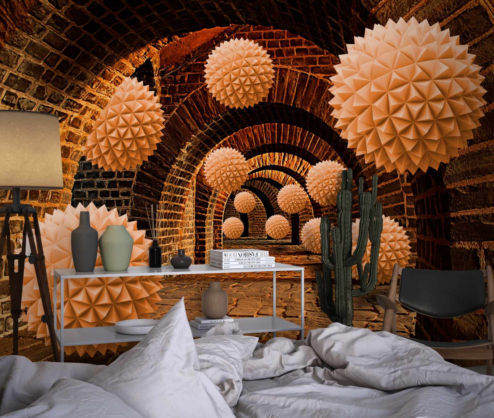 Fototapeta ostré hnedé gule a kamenné oblúky