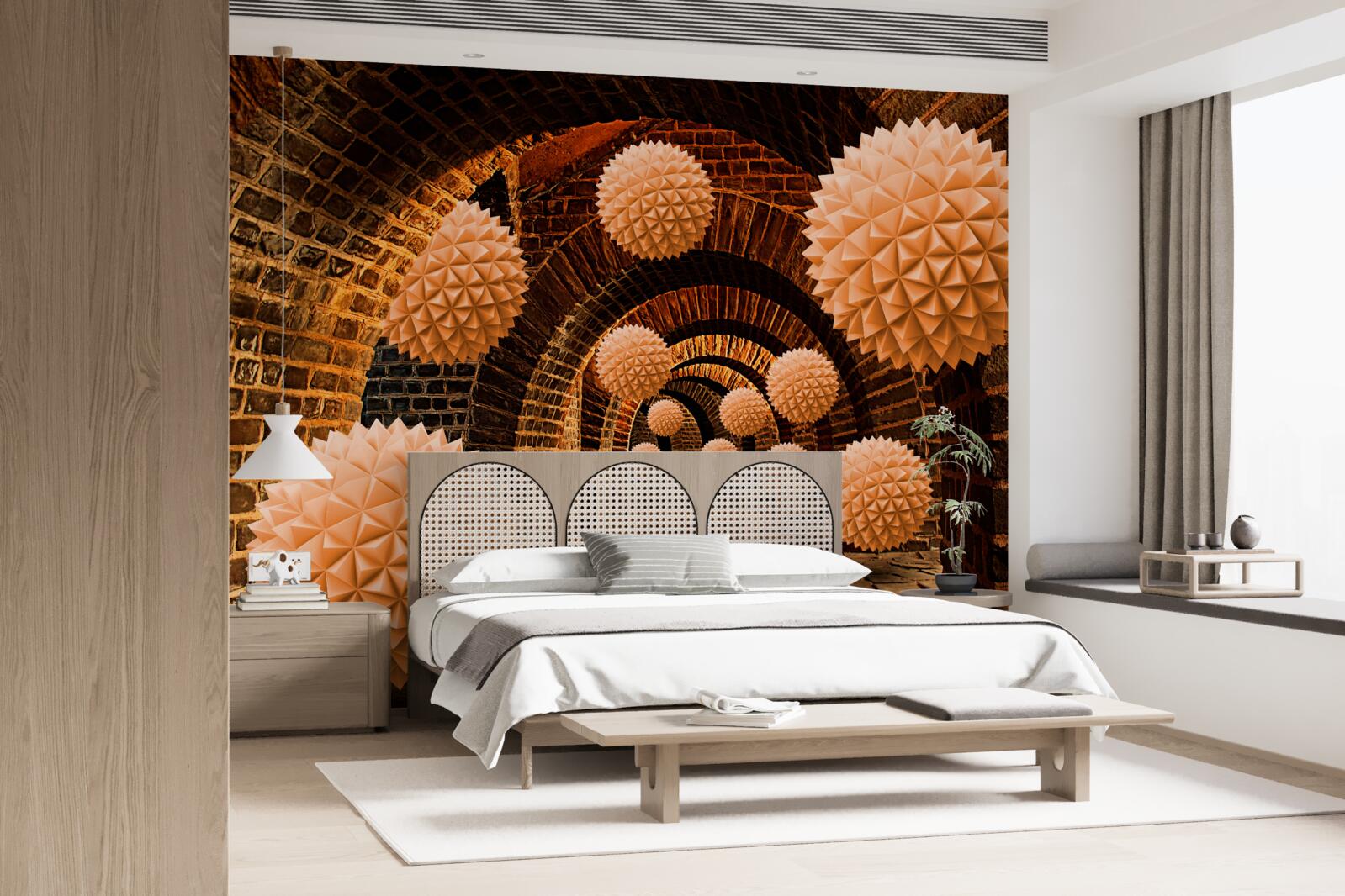 Fototapeta ostré hnedé gule a kamenné oblúky