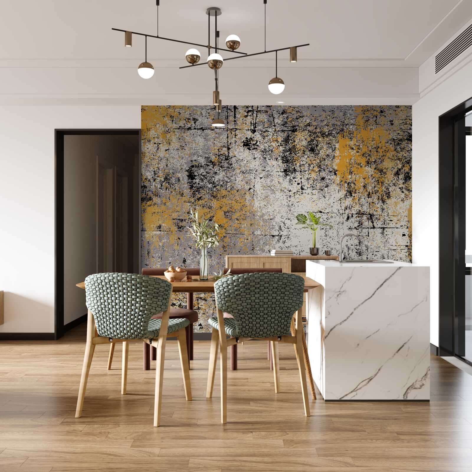 Fototapeta abstrakcia na pokojnom jesennom pobreží