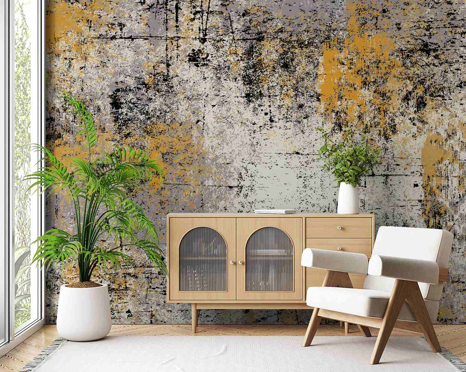 Fototapeta abstrakcia na pokojnom jesennom pobreží