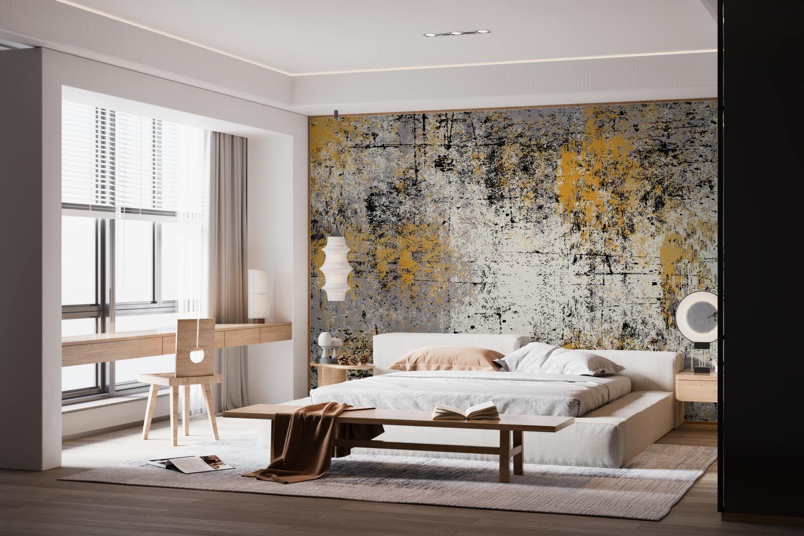 Fototapeta abstrakcia na pokojnom jesennom pobreží