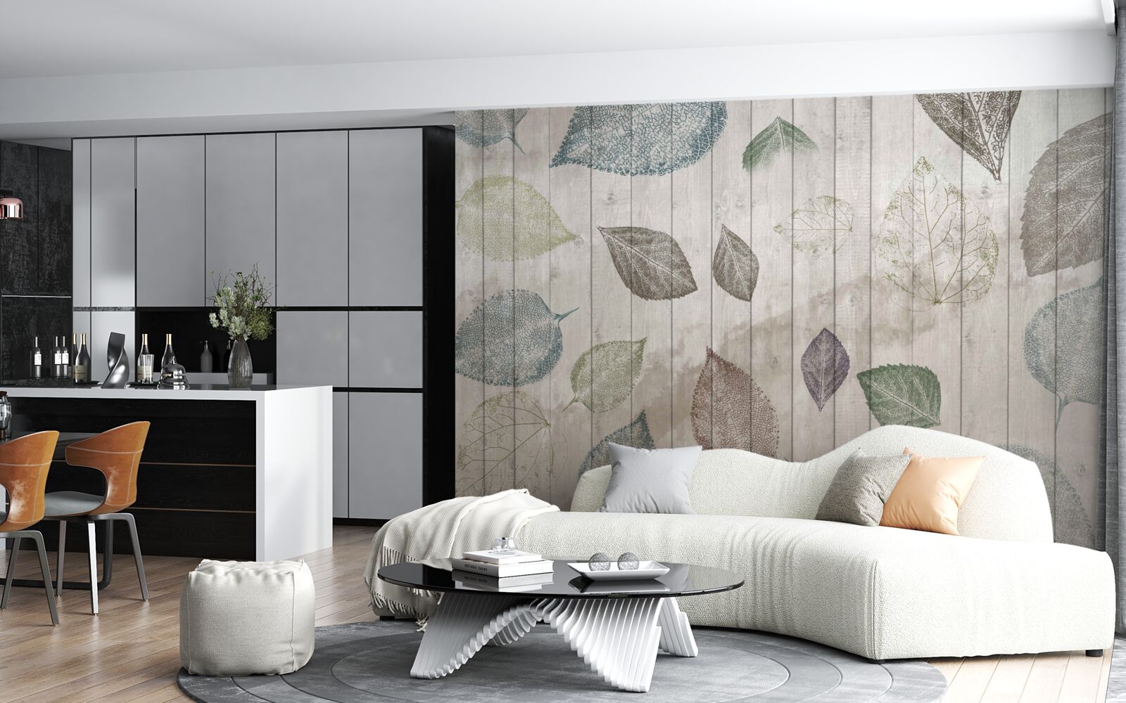 Fototapeta akvarelové stopy jesene