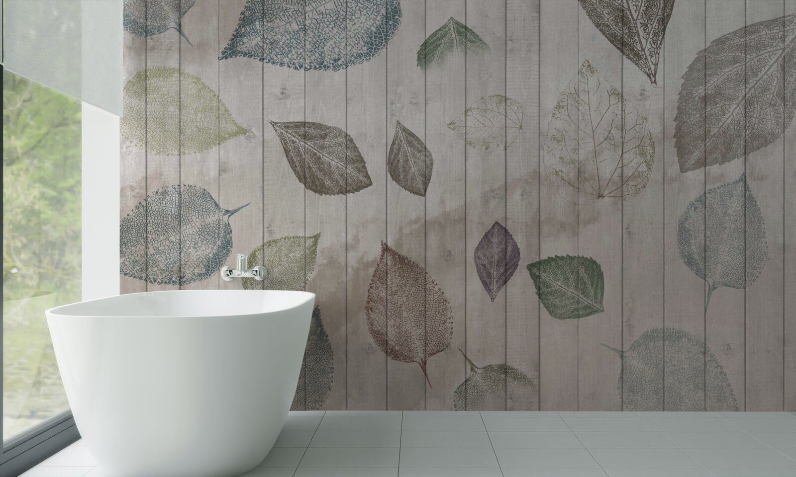 Fototapeta akvarelové stopy jesene