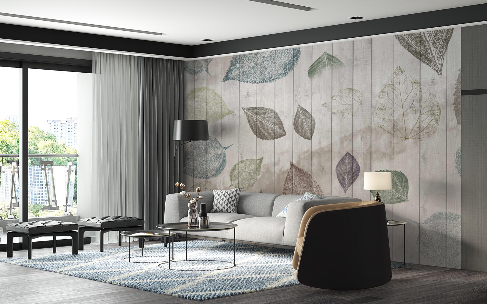 Fototapeta akvarelové stopy jesene