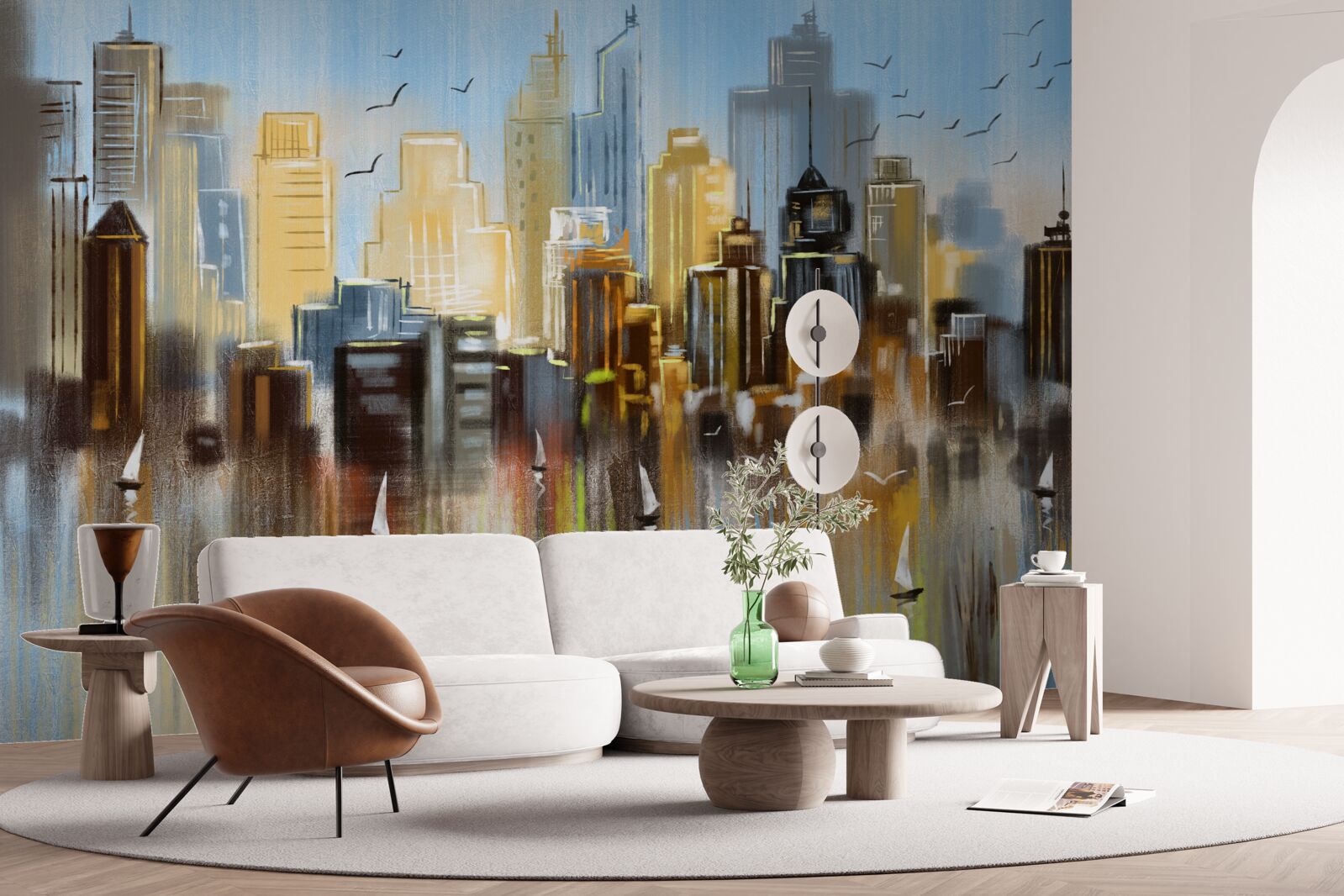 Fototapeta zobrazené rozmazané mesto