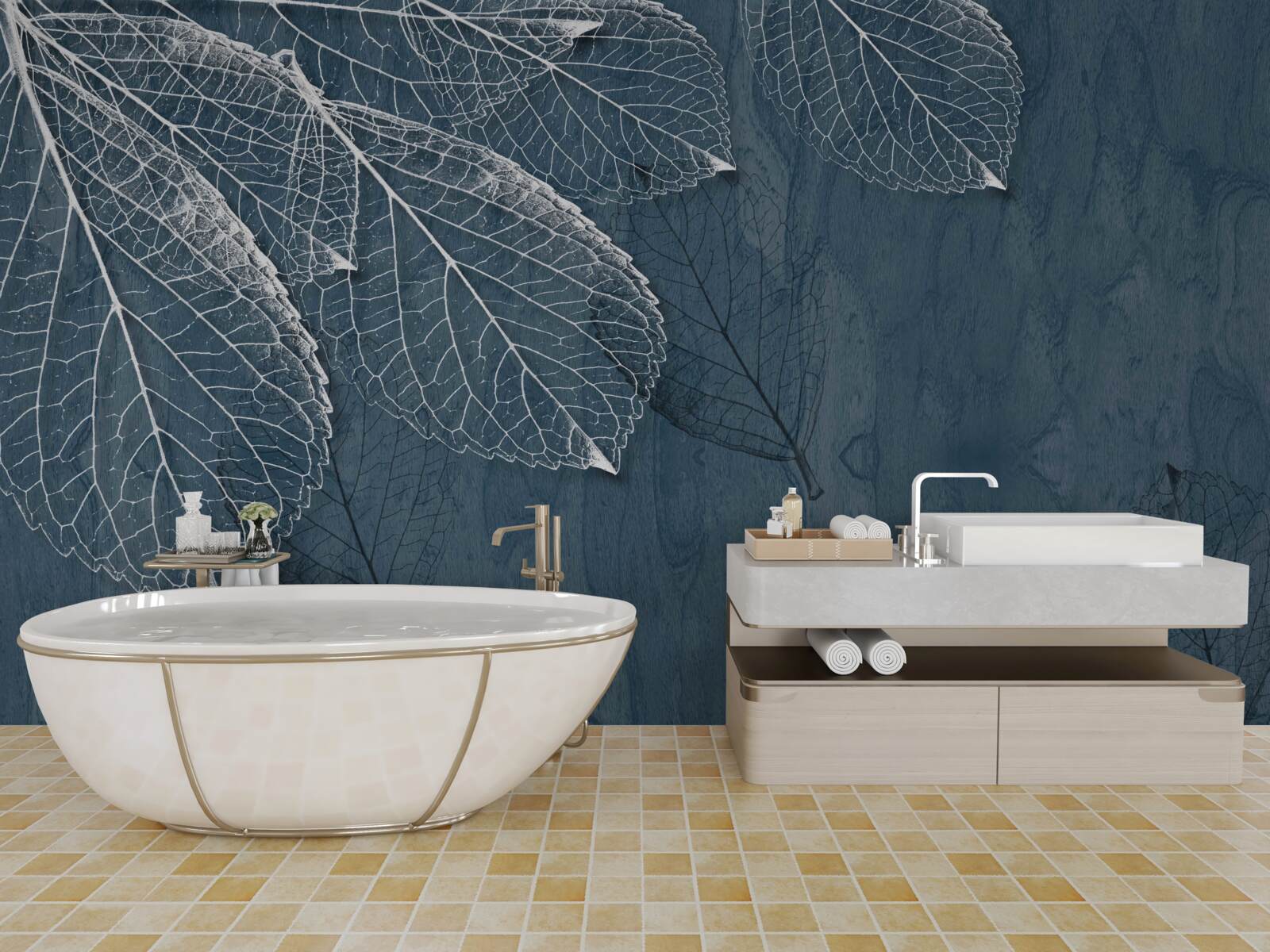 Fototapeta listy sú priehľadné ako motýlie krídla