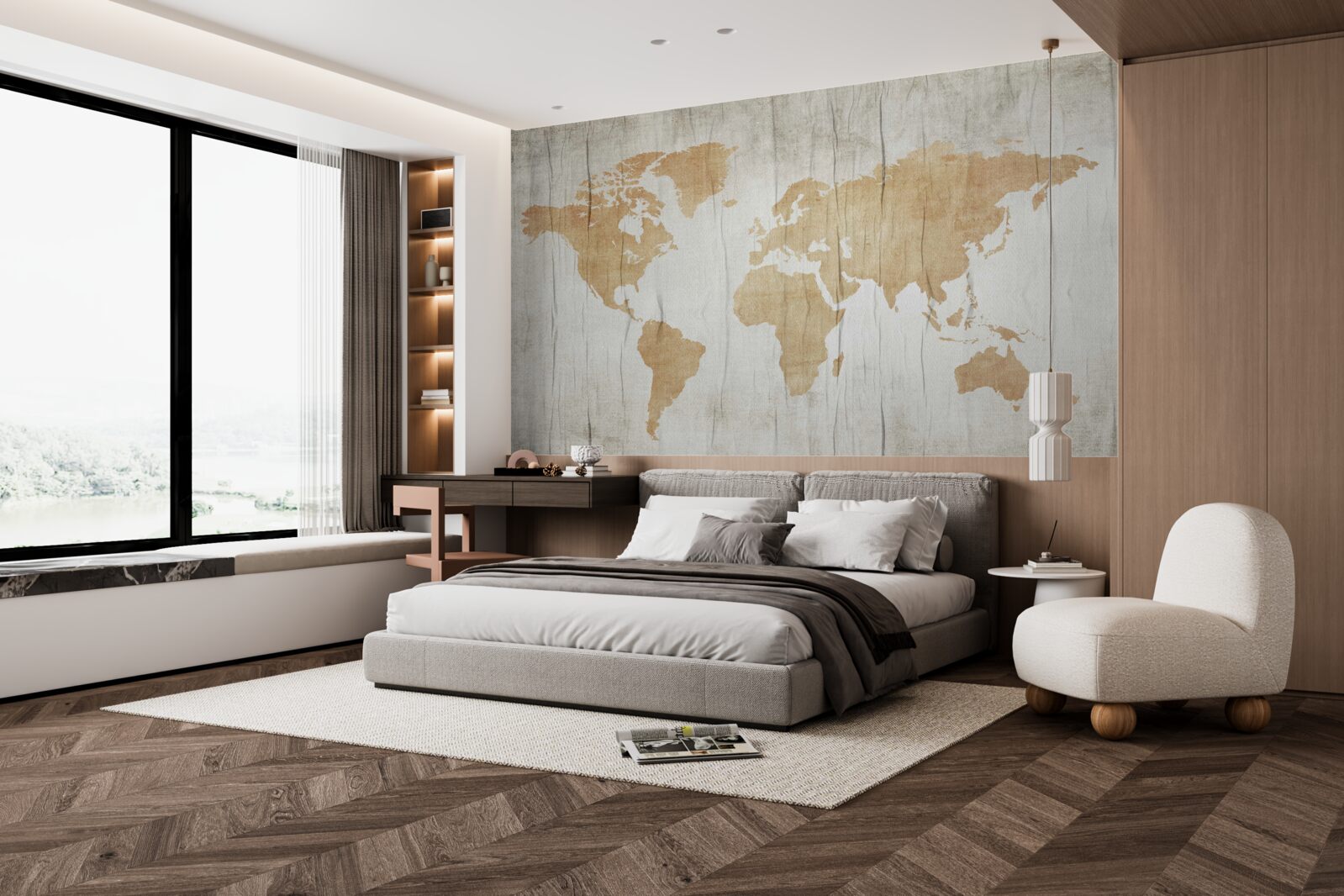 Fototapeta siluety krajín v geografickom atlase zeme