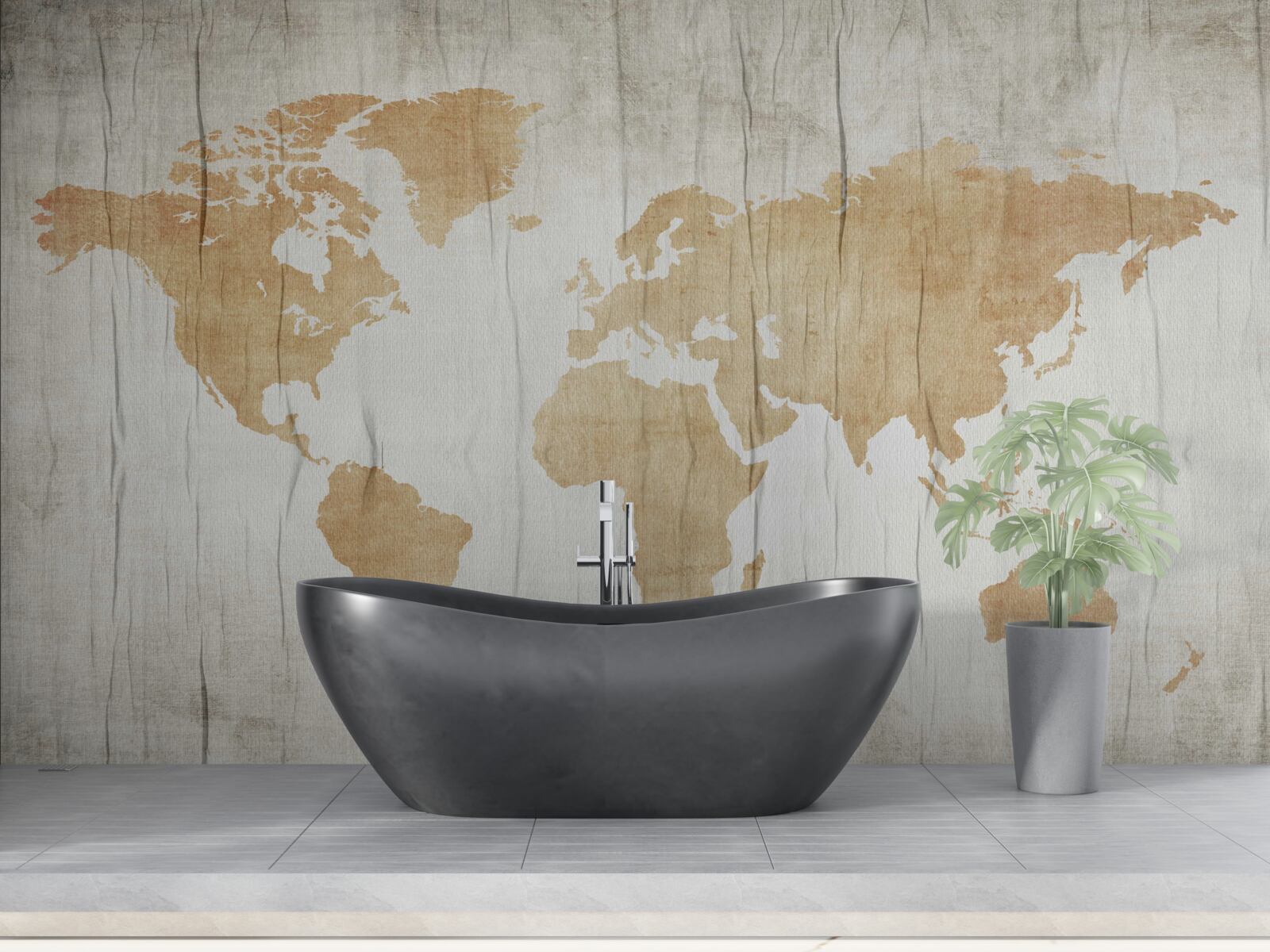 Fototapeta siluety krajín v geografickom atlase zeme