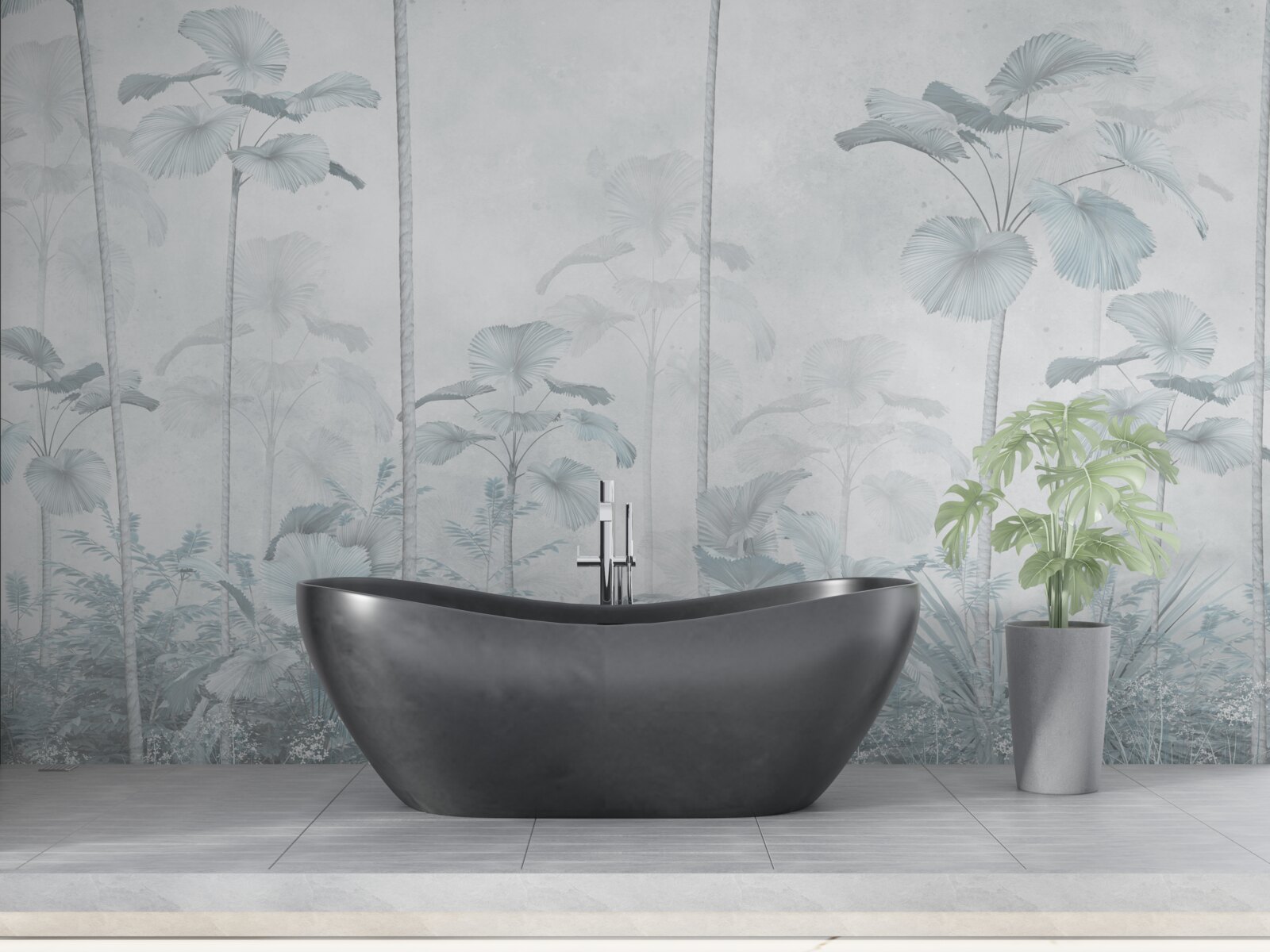 Fototapeta hustá hmla v tropických oblastiach