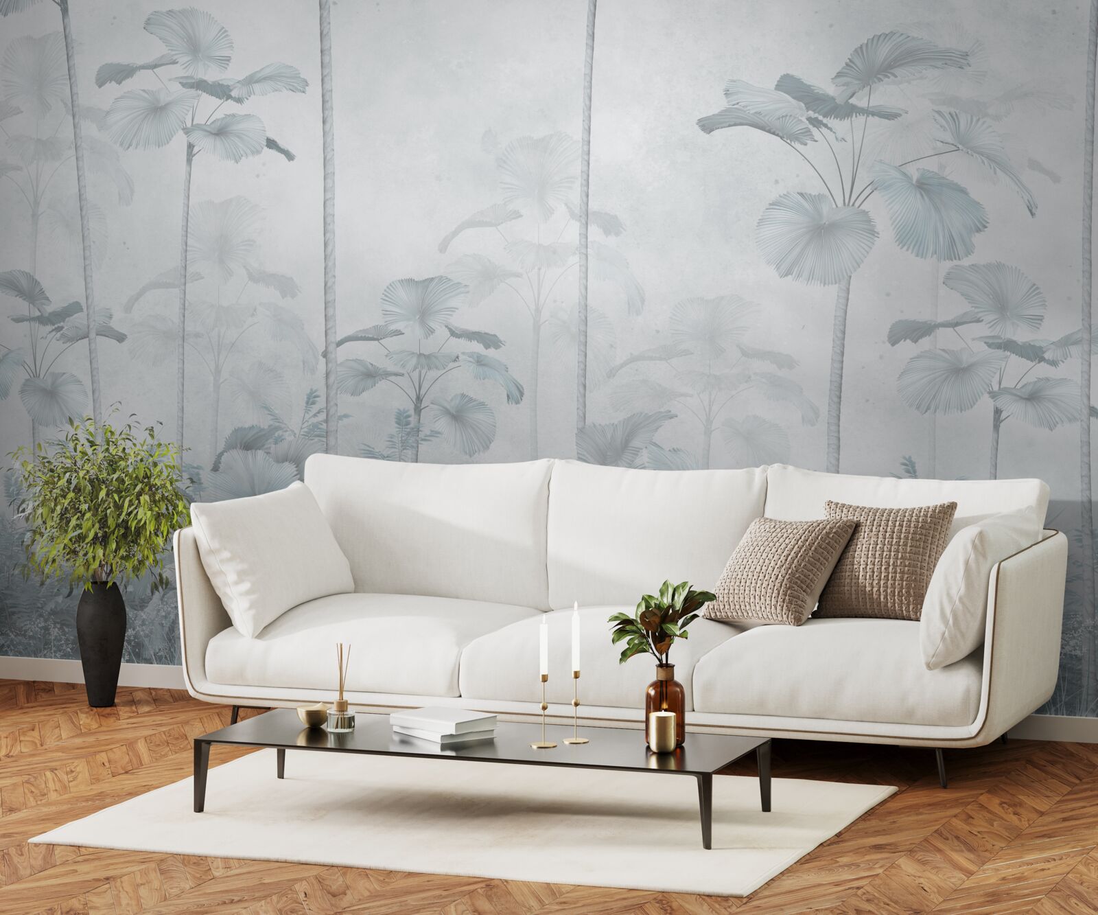 Fototapeta hustá hmla v tropických oblastiach