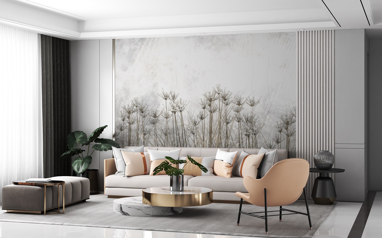 Fototapeta jemné prázdne púpavy