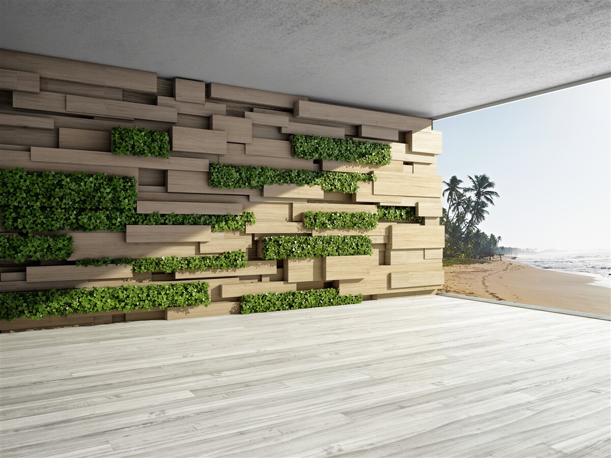 Fototapeta dobytie pláže, kamenný múr