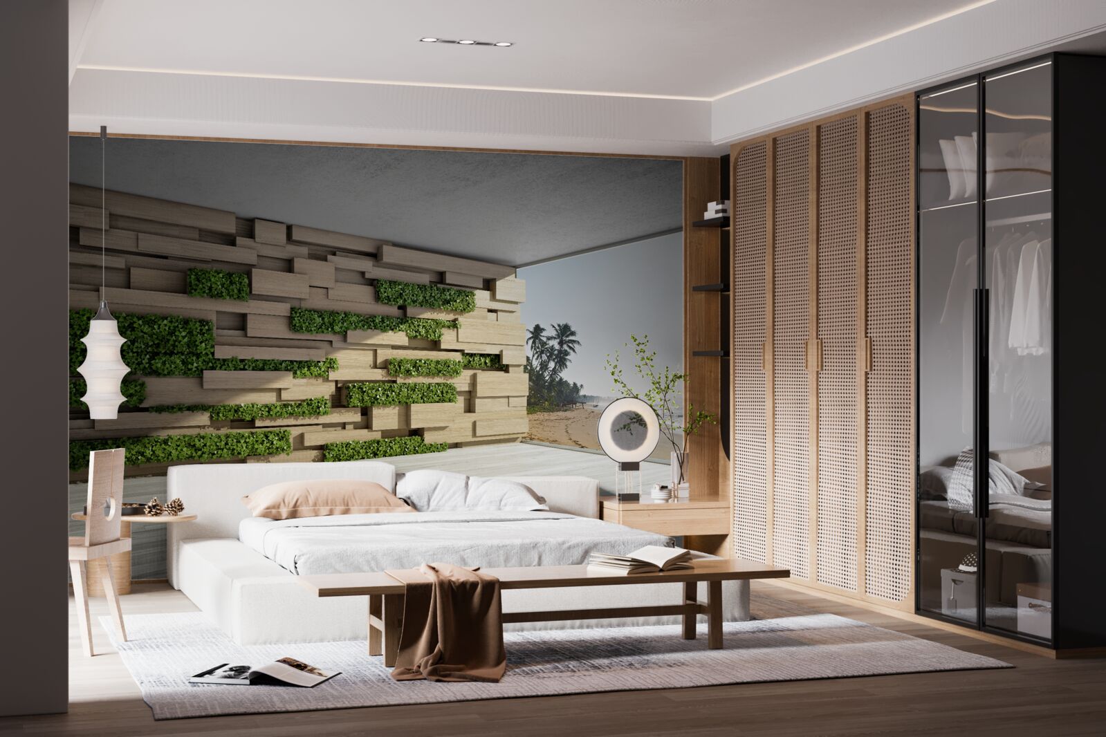 Fototapeta dobytie pláže, kamenný múr