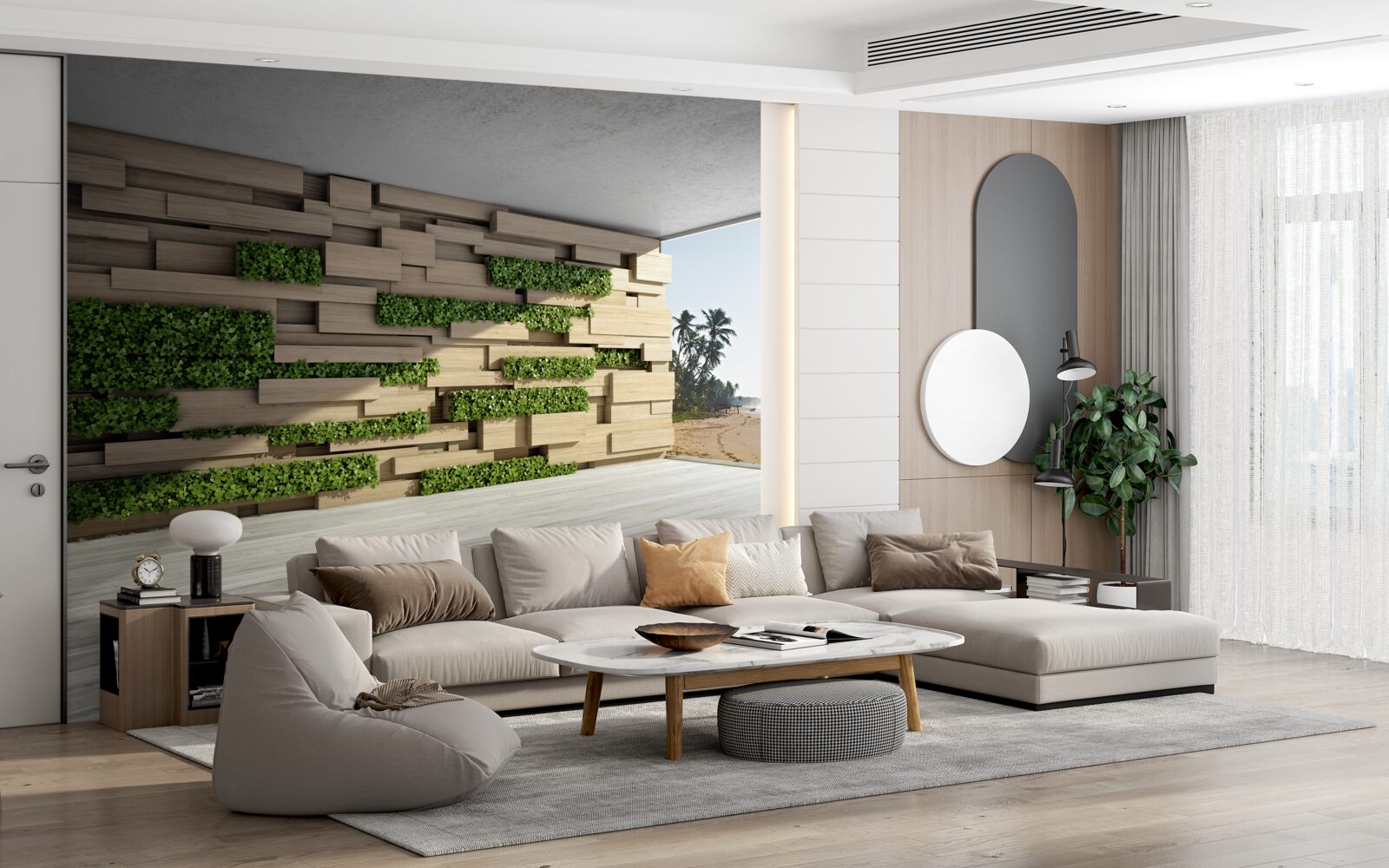 Fototapeta dobytie pláže, kamenný múr