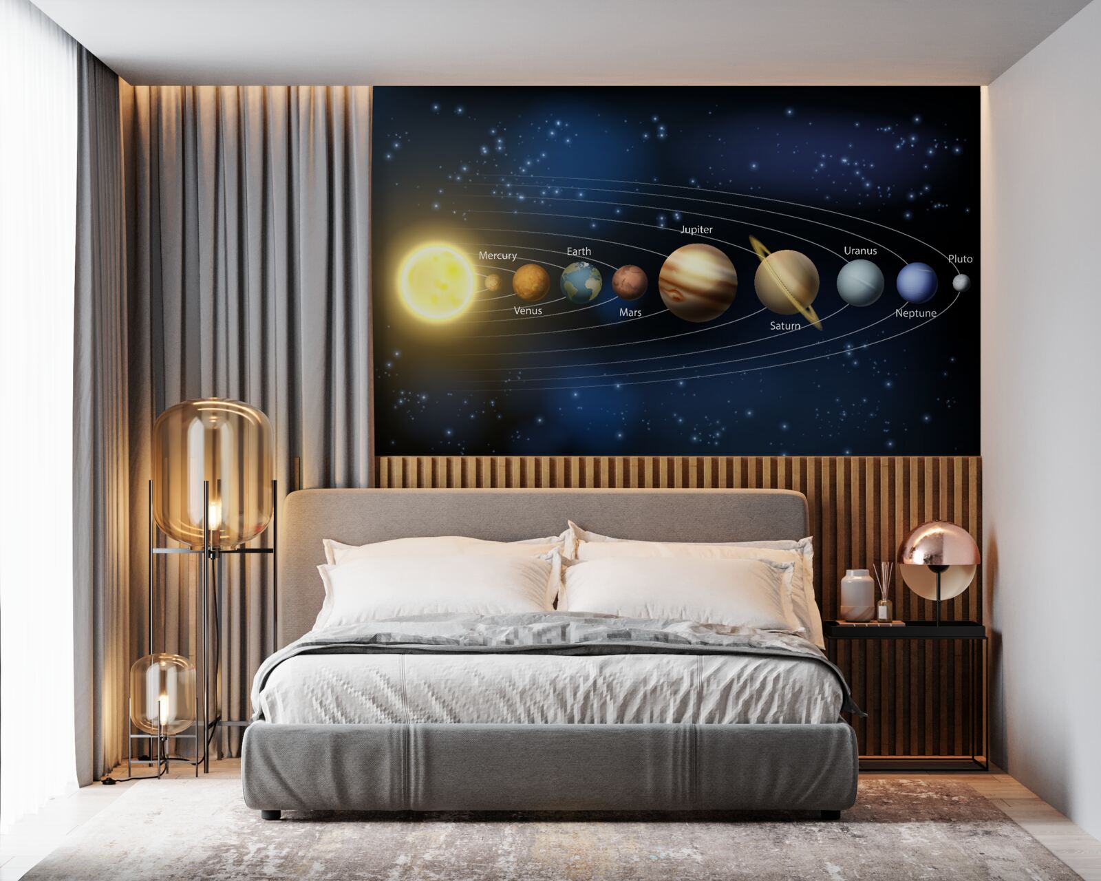 Fototapeta poradie rotácie planét okolo našej galaxie