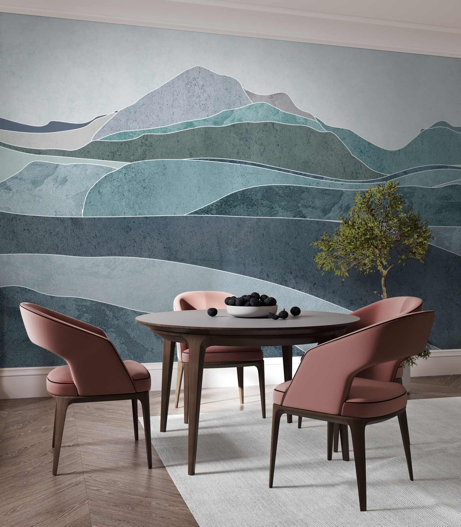 Fototapeta rieky tečúce z chladných hôr