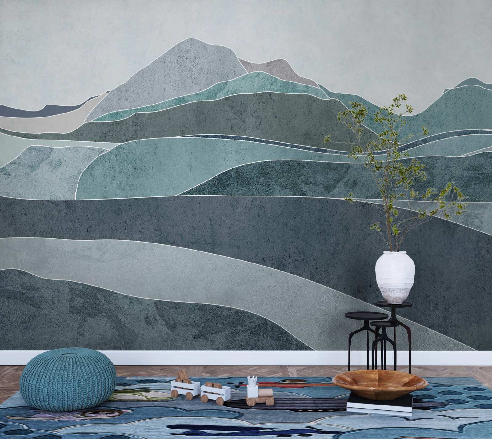 Fototapeta rieky tečúce z chladných hôr