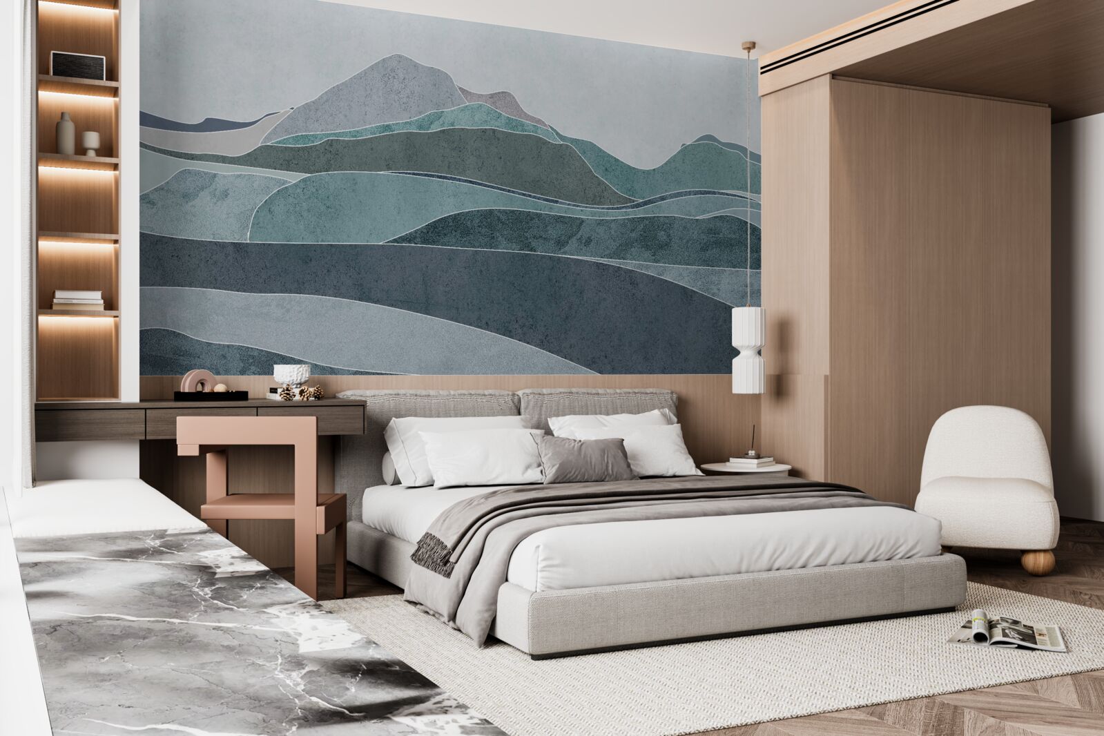 Fototapeta rieky tečúce z chladných hôr