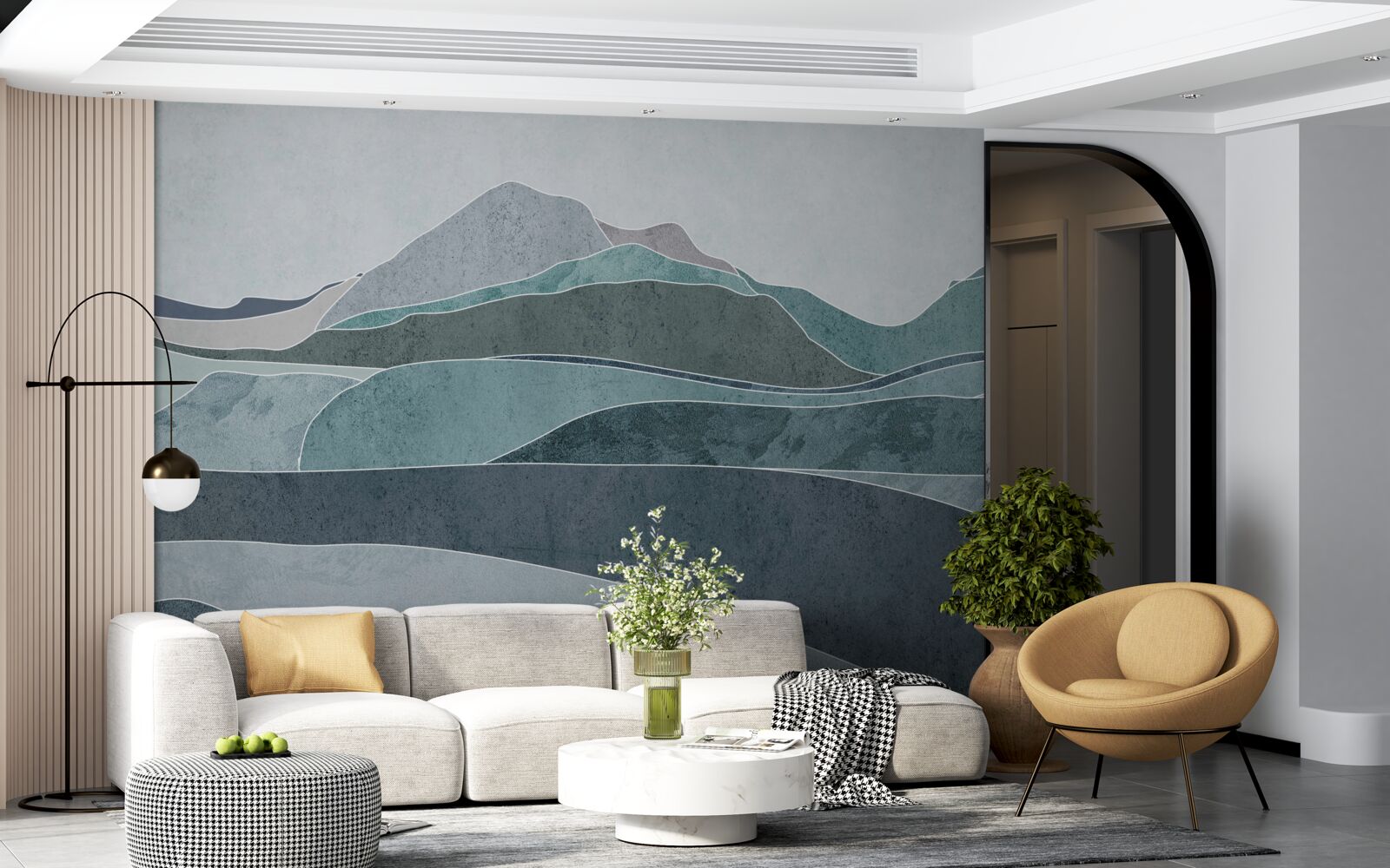 Fototapeta rieky tečúce z chladných hôr