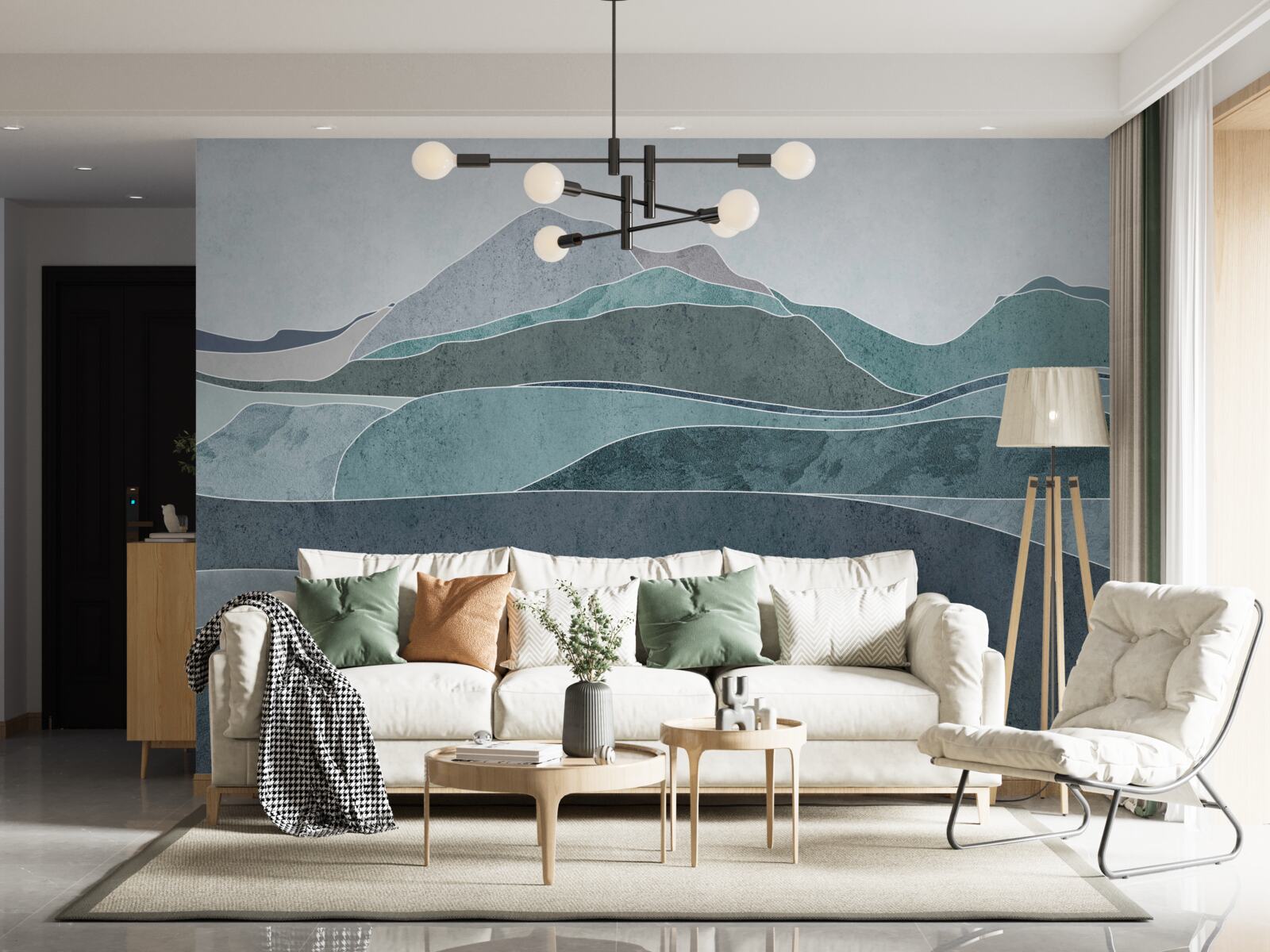 Fototapeta rieky tečúce z chladných hôr