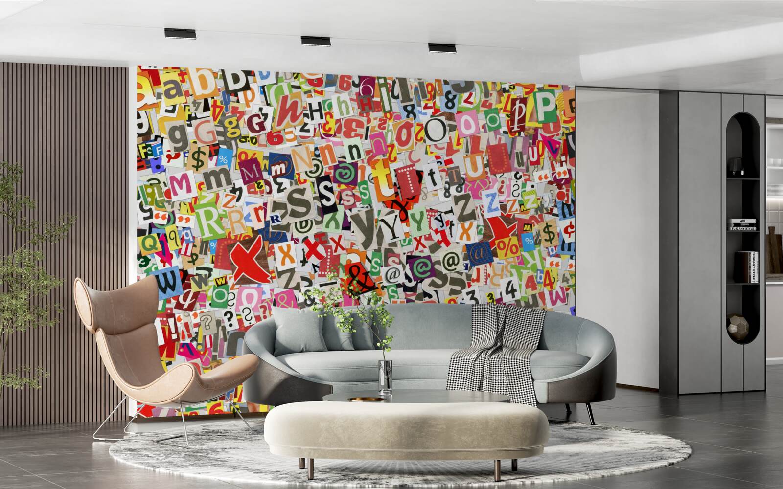 Fototapeta graffiti obsahuje veľa písmen a číslic