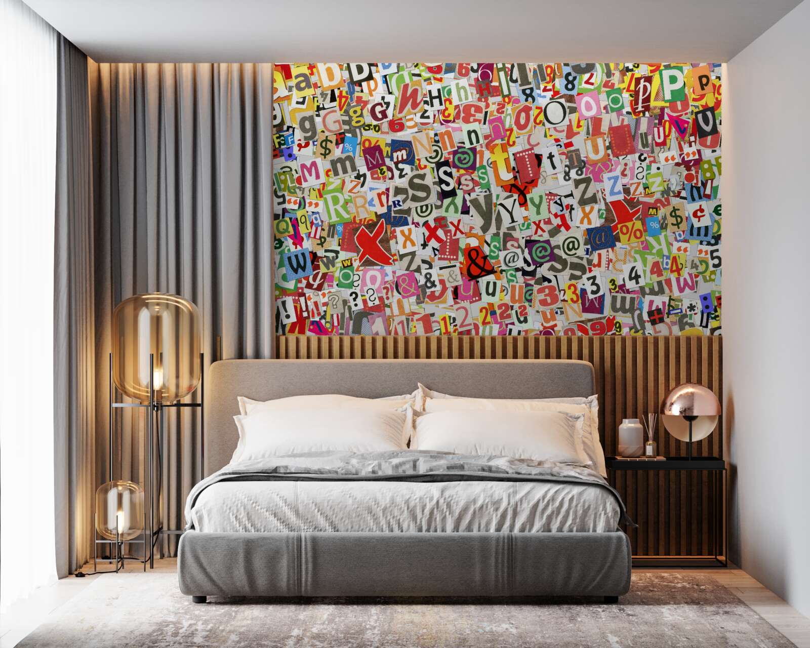 Fototapeta graffiti obsahuje veľa písmen a číslic