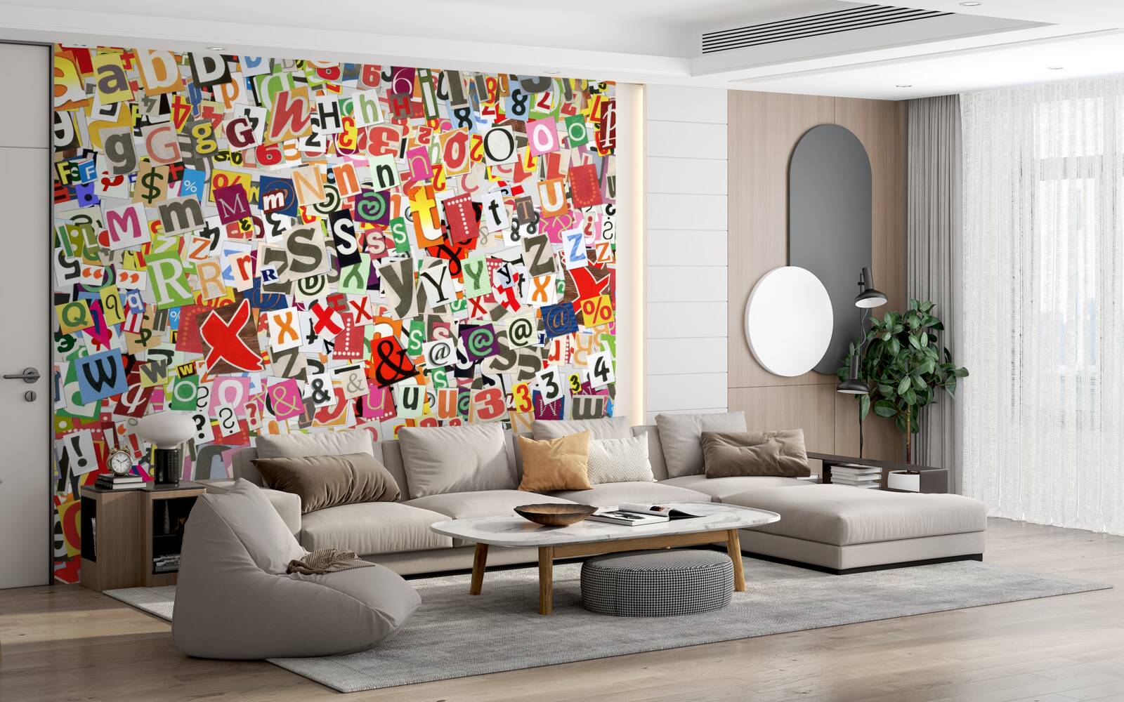 Fototapeta graffiti obsahuje veľa písmen a číslic