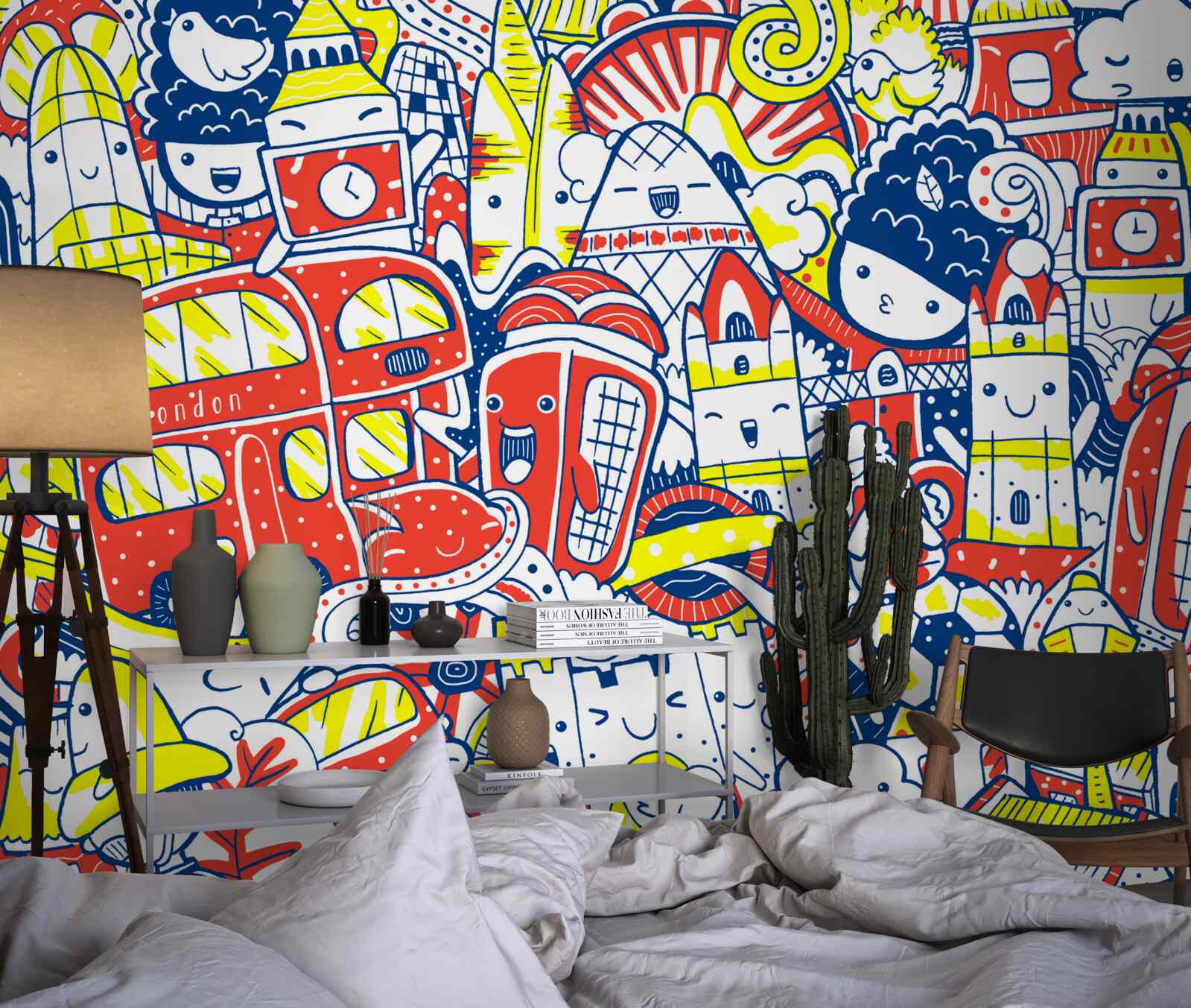 Fototapeta svetlé graffiti na stene