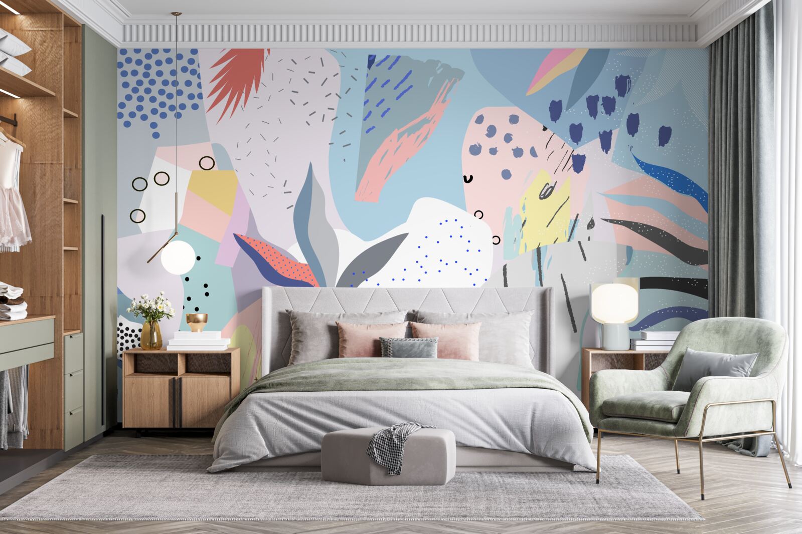 Fototapeta abstrakcia dažďového pralesa