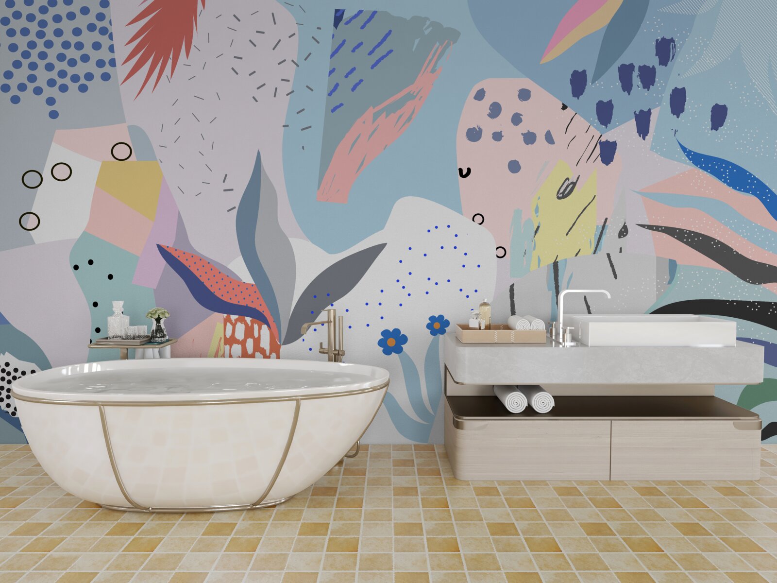 Fototapeta abstrakcia dažďového pralesa