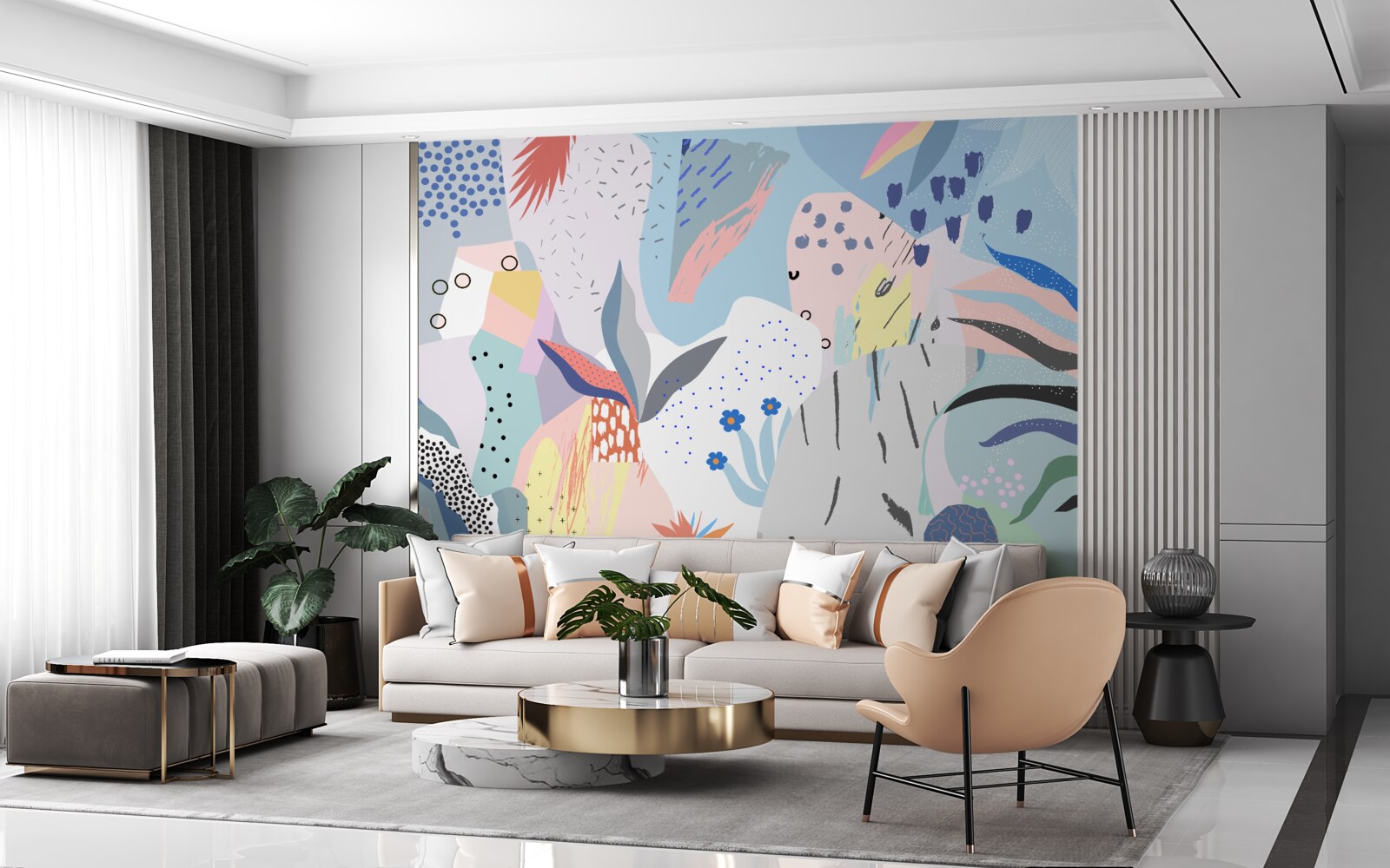 Fototapeta abstrakcia dažďového pralesa