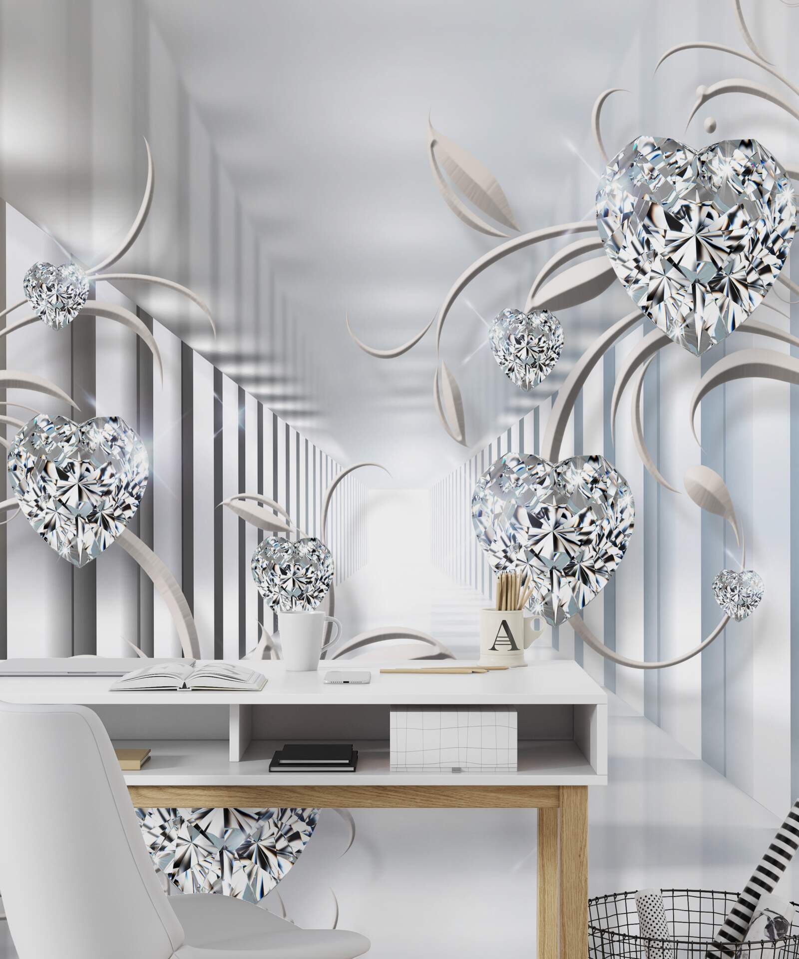 Fototapeta chodba s výzdobou v abstraktnom štýle