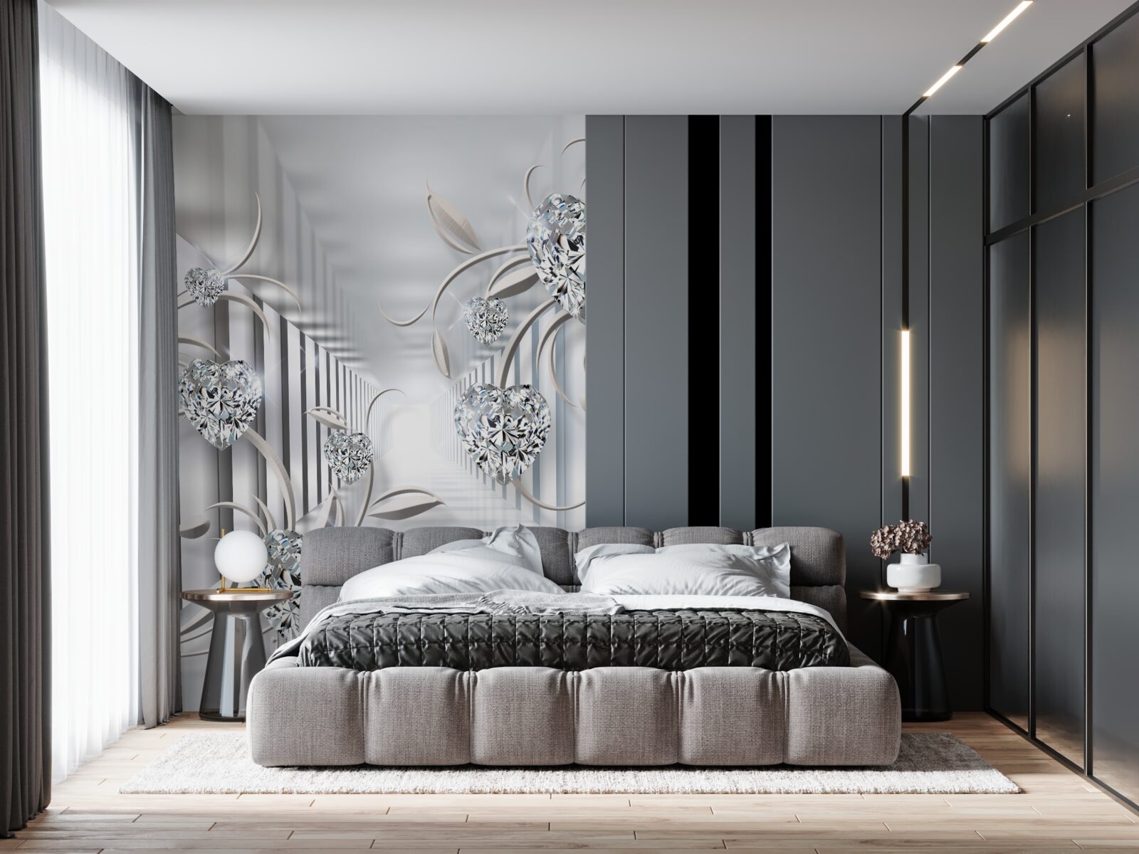 Fototapeta chodba s výzdobou v abstraktnom štýle