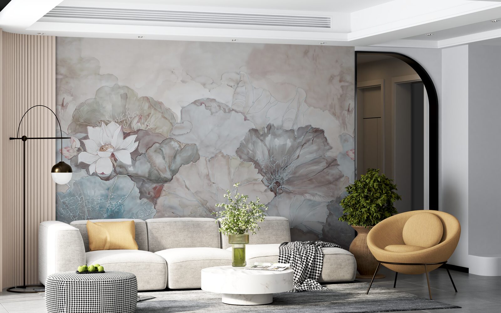 Fototapeta listy v trópoch počas dažďa