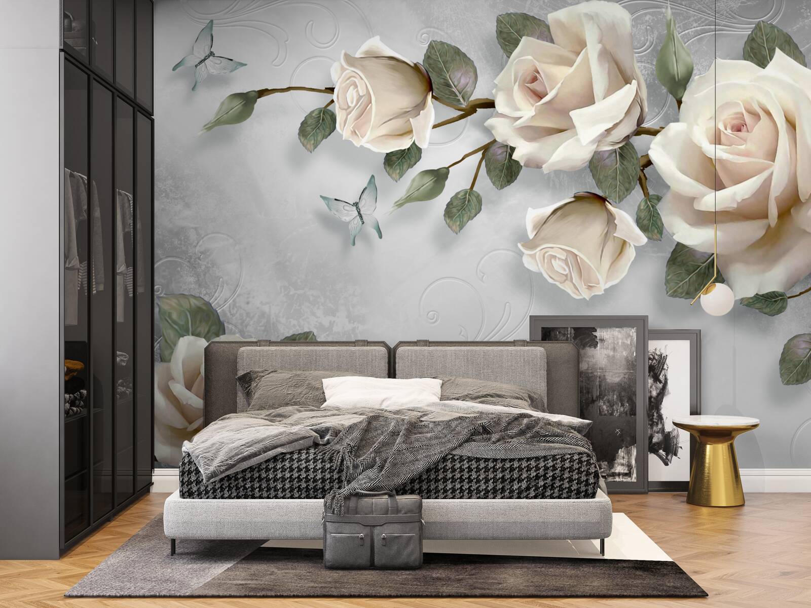 Fototapeta konáre jemne kvitnúcej ruže