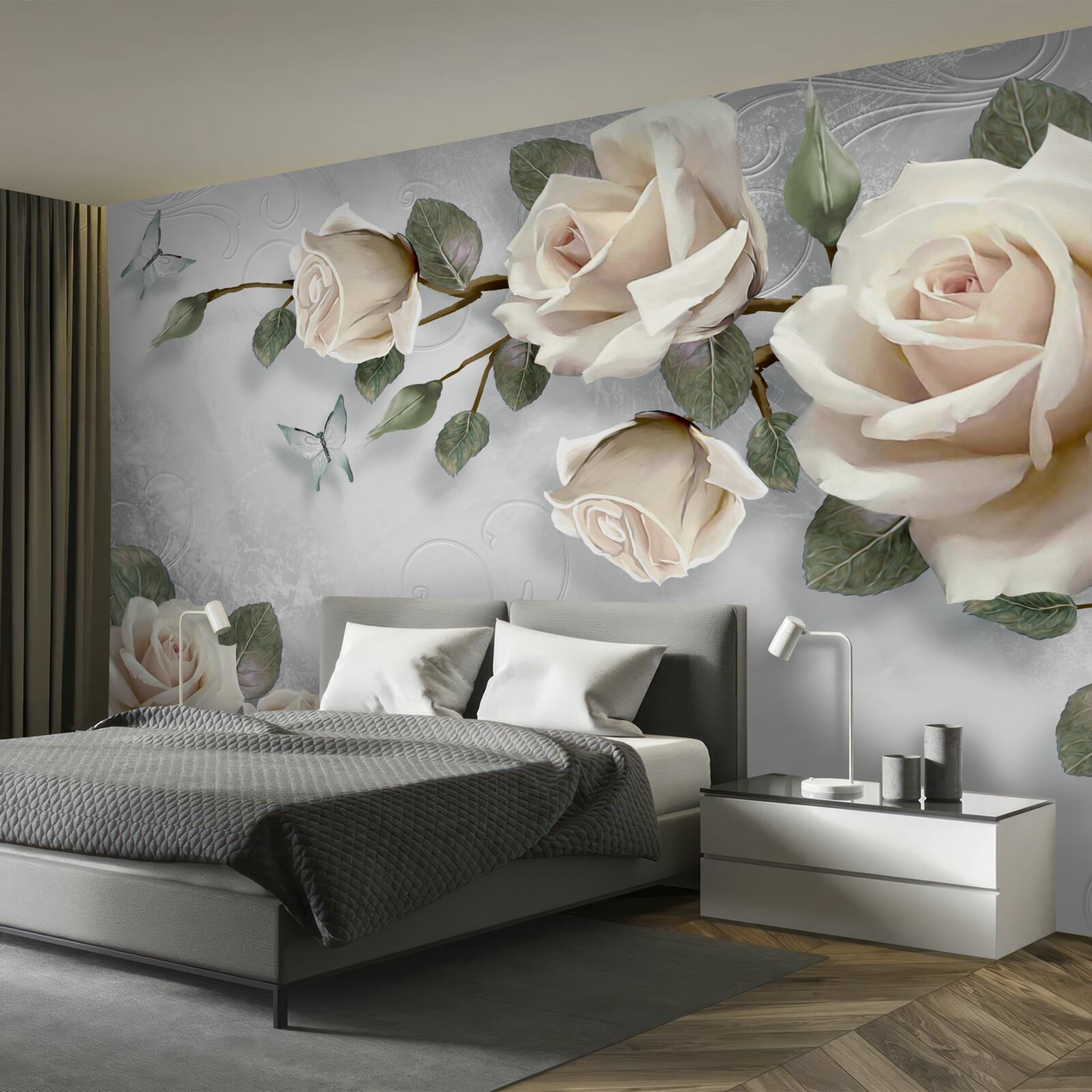 Fototapeta konáre jemne kvitnúcej ruže